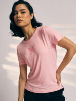 T-SHIRT WOMEN SG H3WT8265 LIGHT PINK - Image 3