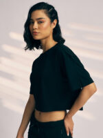 T-SHIRT WOMEN SG H3WT8257 BLACK - Image 3